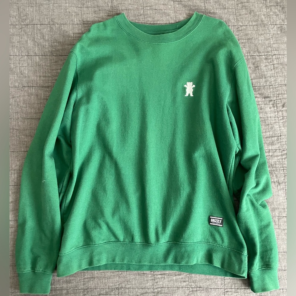 Green Grizzly Griptape Sweater